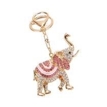 Chaveiro Pink Elephant Sparkling Crystal Alloy 42g Chaveiro Pink Elephant Sparkling Crystal Alloy 42g