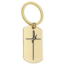 Chaveiro Plaquinha De Metal Escudo Da Fé Religioso 4 Cores