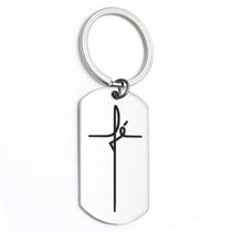 Chaveiro Plaquinha De Metal Escudo Da Fé Religioso 4 Cores