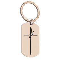 Chaveiro Plaquinha De Metal Escudo Da Fé Religioso 4 Cores