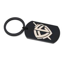 Chaveiro Plaquinha De Metal Escudo Da Fé Religioso 4 Cores