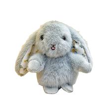 Chaveiro Plush Bunny, chaveiro, estilo europeu, coelho cinza Chaveiro Plush Bunny, chaveiro, estilo europeu, coelho cinza
