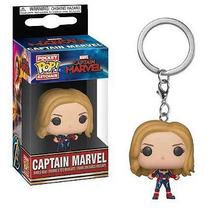 Chaveiro pocket pop marvel capitã marvel