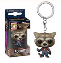 Chaveiro pocket pop marvel guardioes da galaxia vol 3 rocket raccoon