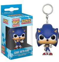 Chaveiro pocket pop sonic the hedgehog sonic with ring