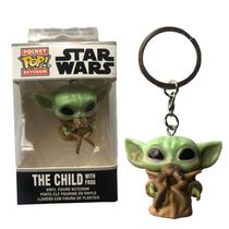 Chaveiro pocket pop star wars the child baby yoda with frog