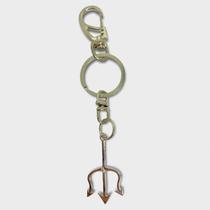 Chaveiro Pomba Gira Tridente Níquel Luxo13 Cm Metal