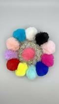 Chaveiro Pompom Pelúcia 8cm Atacado 30 Unidades