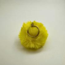 Chaveiro Pompom Pelúcia Amarelo Gema 70 mm (3 Un) Chaveiro Pompom Pelúcia Amarelo Gema 70 mm (3 Un)