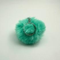 Chaveiro Pompom Pelúcia Verde Mar 70 mm (3 Un) Chaveiro Pompom Pelúcia Verde Mar 70 mm (3 Un)