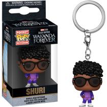 Chaveiro pop! marvel pantera negra: wakanda para sempre - shuri com oculos