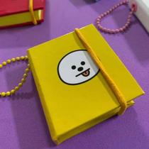 Chaveiro Post-it BT21 Capa Dura com Elástico - Cores e Fofuras