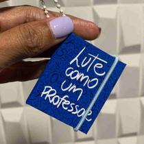 Chaveiro Post-it Professor Capa Dura com Elástico - Cores e Fofuras