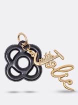 Chaveiro Preto Dourado Petite Jolie PJ20272 - Novo Chaveiro Preto Dourado Petite Jolie PJ20272 - Novo