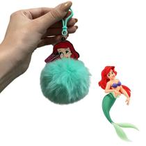 Chaveiro Princesa Disney Pompom Pelúcia Felpudo Acessório