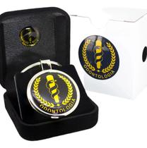 Chaveiro Profissão Odontologia Logo Dourado Gold