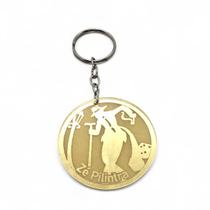 Chaveiro Proteção de Zé Pilintra Dourado Espelhado 10 cm Chaveiro Proteção de Zé Pilintra Dourado Espelhado 10 cm