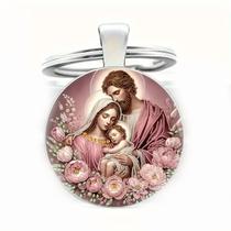 Chaveiro Religious Family Holy Design Alloy