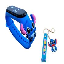 Chaveiro Relógio Stitch Infantil Touch Resistente à Água-az