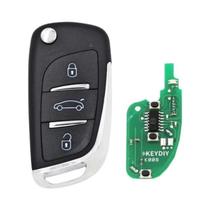 Chaveiro Remoto Universal para Carro (2/3 Botões) - Kit com 5 Peças Keydiy KD B11/NB11/DS para KD900