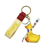 Chaveiro Resin Duck Cute Facetado Cartoon Yellow Duck