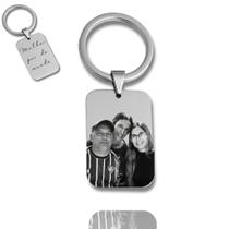 Chaveiro Retangular- Aço Inox