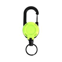 Chaveiro Retrátil Com Fivela Carabiner Portátil Telescópico Clip Anti-perda Suporte Para Crachá