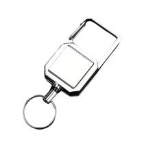 Chaveiro Retrátil De Aço Com Mosquetão De Alta Resiliência Anti-perda Tipo D Com Fivela De Puxar Chaveiro Retrátil De Aço Com Mosquetão De Alta Resiliência Anti-perda Tipo D Com Fivela De Puxar