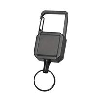 Chaveiro Retrátil De Aço Com Mosquetão De Alta Resiliência, Anti-Perda, Tipo D, Fivela De Fácil Chaveiro Retrátil De Aço Com Mosquetão De Alta Resiliência, Anti-Perda, Tipo D, Fivela De Fácil