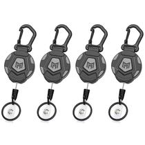 Chaveiro retrátil MNGARISTA Heavy Duty, pacote com 4 Chaveiro retrátil MNGARISTA Heavy Duty, pacote com 4