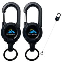 Chaveiro retrátil Yojaro Heavy Duty, pacote com 2 porta-crachás Chaveiro retrátil Yojaro Heavy Duty, pacote com 2 porta-crachás