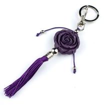 Chaveiro Rosa Lilás Nanã 16 cm em Resina