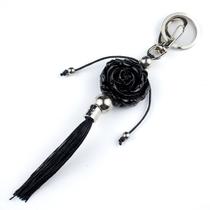 Chaveiro Rosa Negra Pomba Gira 16 cm em Resina