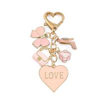 Chaveiro rosa romântico estilo princesa, rosa dos namorados, Enve Chaveiro rosa romântico estilo princesa, rosa dos namorados, Enve