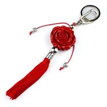 Chaveiro Rosa Vermelha Pomba Gira 16 cm em Resina