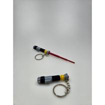 Chaveiro sabre de luz impresso em 3d miniatura