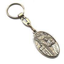 Chaveiro Santa Rita de Cássia Metal Ouro Velho Chaveiro Santa Rita de Cássia Metal Ouro Velho