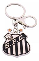 Chaveiro Santos De Metal Brasão Com Mosquetão Oficial e Licenciado