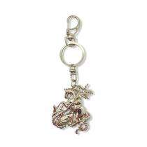 Chaveiro São Jorge Metal 13 Cm Proteção Abertura De Caminhos