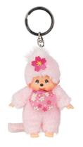 Chaveiro Sekiguchi Monchhichi Flor de Cerejeira 10 cm Chaveiro Sekiguchi Monchhichi Flor de Cerejeira 10 cm