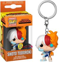 Chaveiro Shoto Todoroki GITD My Hero Academia Funko Pop Pocket Keychain
