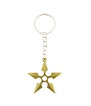 Chaveiro Shuriken Dourado 4cm