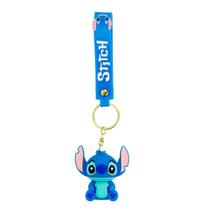 Chaveiro Silicone Formato Stitch Sentado 6cm - Disney