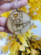 Chaveiro Símbolo Amor libras 50 UNIDADES já vão todos montados