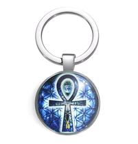 Chaveiro Símbolo Ankh & a Flor da Vida Chaveiro Símbolo Ankh & a Flor da Vida