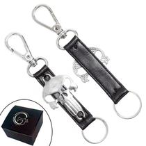 Chaveiro SLIM Tradicional Pingentes Personalizado Caveira O Vingador Fecho Mosquetão Chaveiro SLIM Tradicional Pingentes Personalizado Caveira O Vingador Fecho Mosquetão