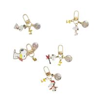 Chaveiro Snoopy Cão Infantil Pingente De Desenho Animado Joia Da Moda Acessório Para Carro E Bolsa