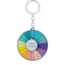 Chaveiro Spinner O que comer em liga de zinco