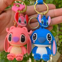 Chaveiro Stitch Fofo Chaveiro 3D Grande Emborrachado Colecionavel Bolsas Mochilas Chaveiro Fofo