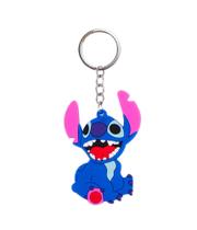Chaveiro Stitch Sentado Boca Aberta Silicone 8cm - Disney